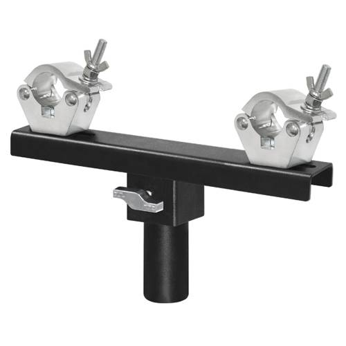 GUIL ADT-45 - Verstellbarer Truss Adapter mit 2 Aluminium Klemmen (geeignet für Traversen von 250 - 400 mm | Spigot Ø 55