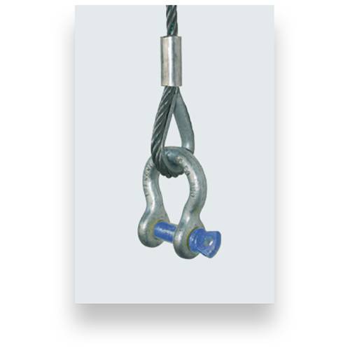 SAFETEX Riggingseil nach EN 13414 mit beidseitiger Sonderkausche (DGUV bis 500kg | Seil-Ø 10,0mm | Länge 2,00m) -