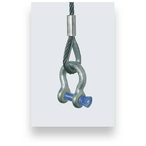 SAFETEX Riggingseil nach EN 13414 mit beidseitiger Sonderkausche (DGUV bis 1.000kg | Seil-Ø 14,0mm | Länge 2,00m) -