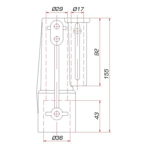 GUIL FC-02 - Stabiles Teleskop 3-Bein-Stativ für Scheinwerfer mit ADT-26 Mehrkopfadapter (Belastbarkeit max. 60 kg |