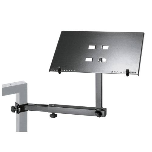KOENIG & MEYER Laptophalterung (Aufnahmeplatte 355 x 240mm | stufenlos schwenk- und ausziehbar | neigbar) - in schwarz