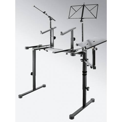 KOENIG & MEYER Laptophalterung (Aufnahmeplatte 355 x 240mm | stufenlos schwenk- und ausziehbar | neigbar) - in schwarz