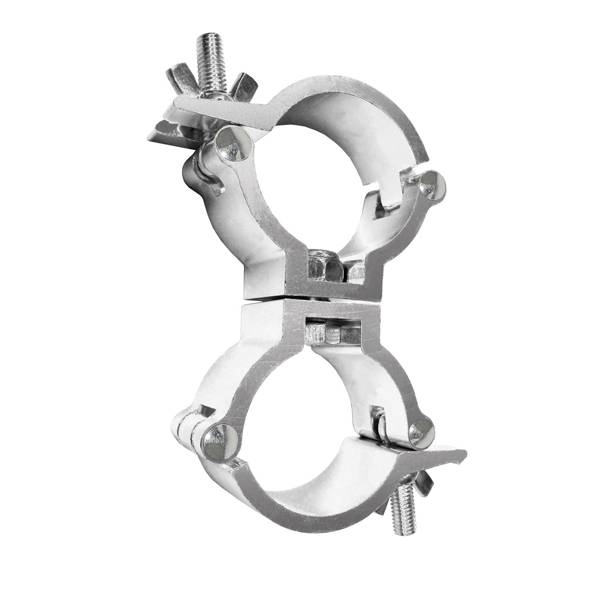 GUIL ABZ-21 - 360º Schwenkklemmkupplung für Rohre mit Außen-Ø von 50,0mm (Belastbarkeit max. 100kg | Aluminium) - silber
