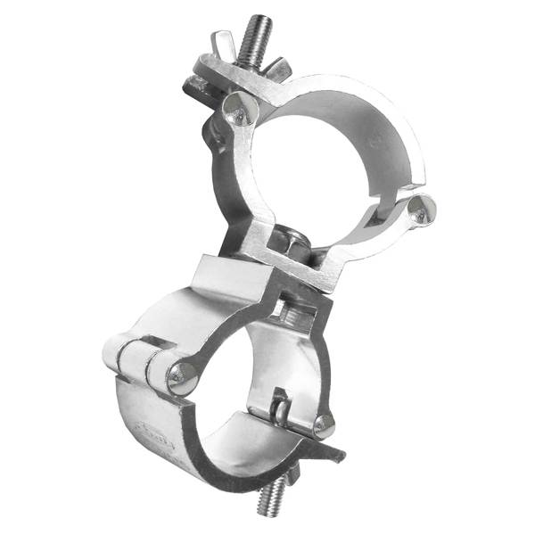 GUIL ABZ-21 - 360º Schwenkklemmkupplung für Rohre mit Außen-Ø von 50,0mm (Belastbarkeit max. 100kg | Aluminium) - silber
