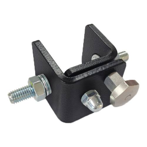 GUIL ABZ-60 - Scharniersystem für Hakenklemmen und Kupplungen (Belastbarkeit max. 75 kg | Maße 50 x 50 mm) - in schwarz