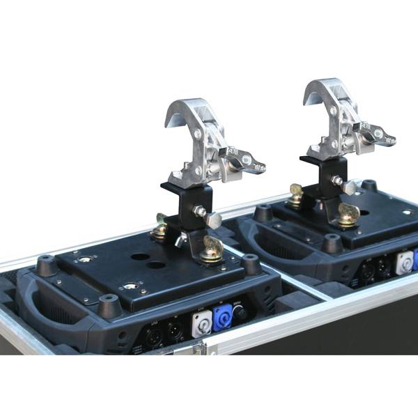 GUIL ABZ-60 - Scharniersystem für Hakenklemmen und Kupplungen (Belastbarkeit max. 75 kg | Maße 50 x 50 mm) - in schwarz