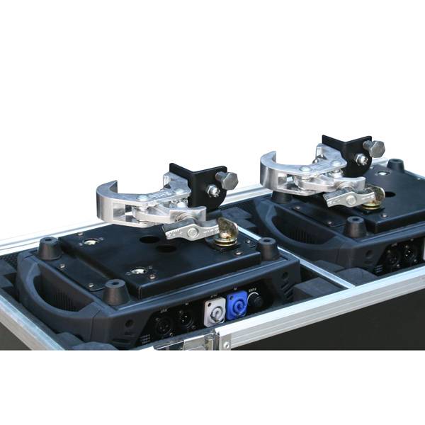 GUIL ABZ-60 - Scharniersystem für Hakenklemmen und Kupplungen (Belastbarkeit max. 75 kg | Maße 50 x 50 mm) - in schwarz