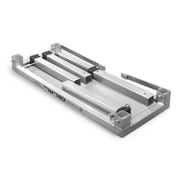 GUIL ECD20-80 - Modulare Aluminium 4-Stufen Zugangstreppe mit abnehmbaren Standfüßen (Stufenmaße 300 x 800 mm | Höhe