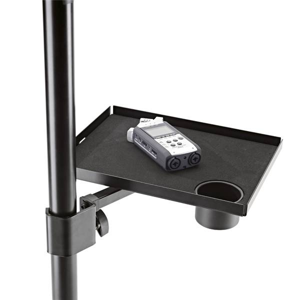 KOENIG & MEYER Ablageplatte geeignet für einen Rohr-Ø von 25-42mm (Maße 250 x 330 mm) - in schwarz