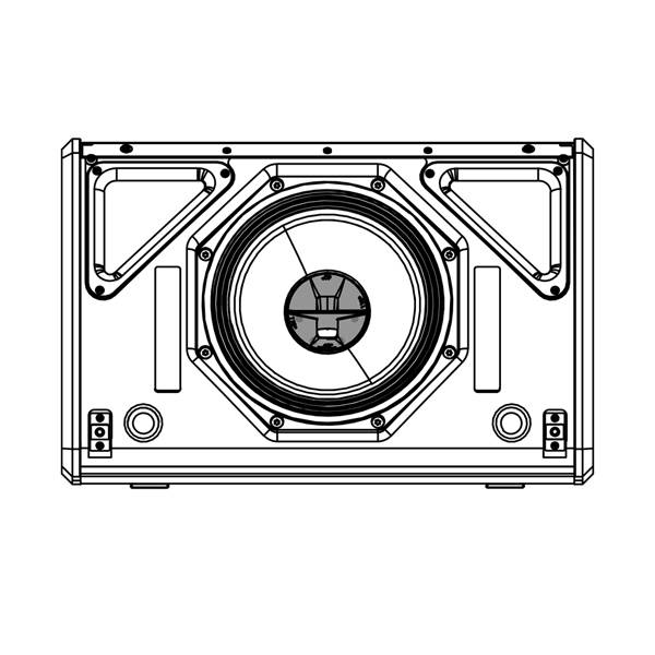 NEXO PNT-P8FLG11060 - HORN-Flansch-Adapter für P8 Lautsprechersysteme (110° x 60° Öffnungswinkel)