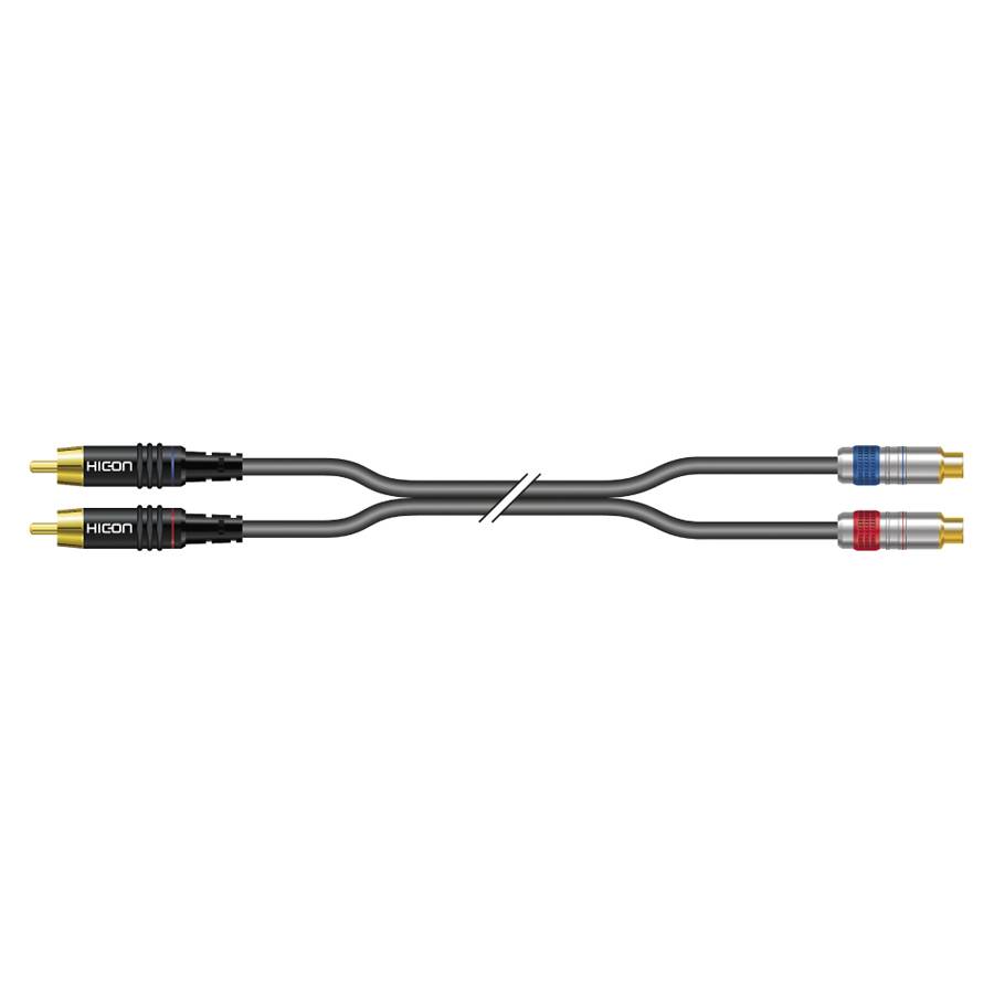 SOMMER CABLE SC-Onyx - RCA-Cinch-Patchkabel unsymmetrisch (1 x 0,25mm² | RCA-Cinch male / RCA-Cinch female | HICON |