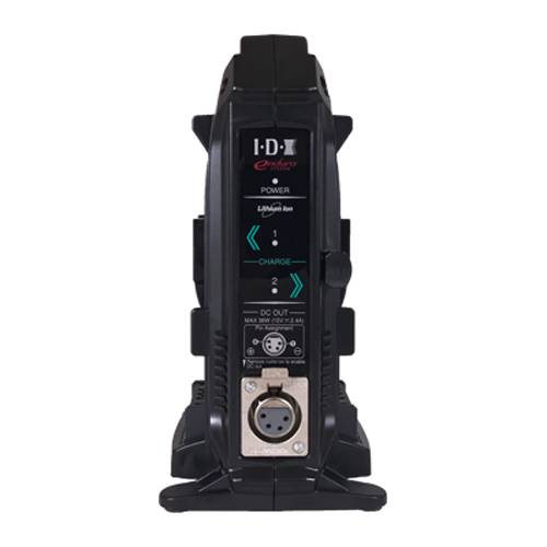 IDX VL-2X - Kompaktes 2-Kanal Ladegerät für V-Mount Akkus (4-pol XLR 36W | AC 100-240V | 50/60Hz | Ladestrom 2,7A) -