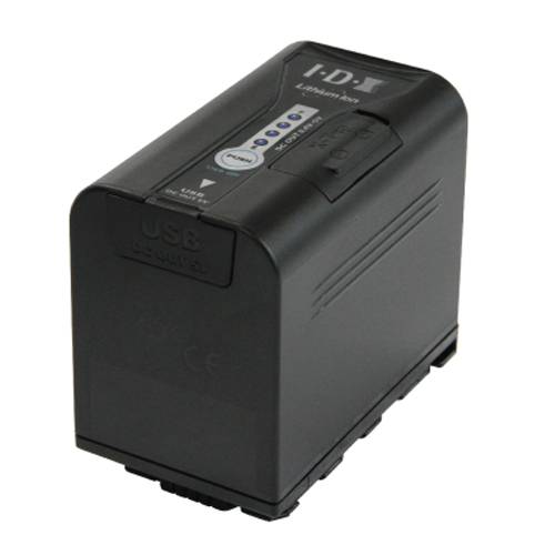 IDX SL-VBD64 - Li-Ionen Akku für Panasonic AG-DVX200 | HC-X1000 | AJ-PX-Serie | AU-EVA1 Camcorder (6.400mAh | 7.2V |