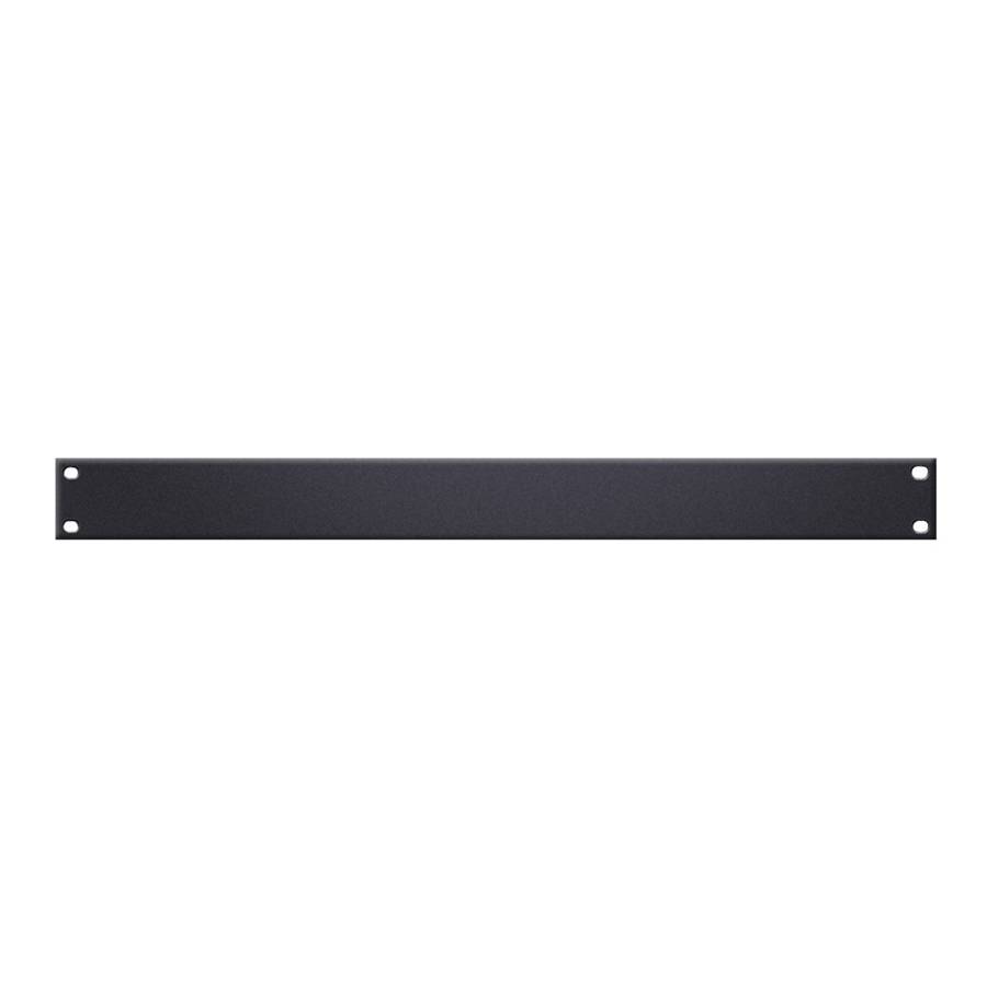 ADAM HALL 87221 STL - 19" U-Rackblende (Höhe: 1HE | Materialstärke: 1,50mm) - schwarz