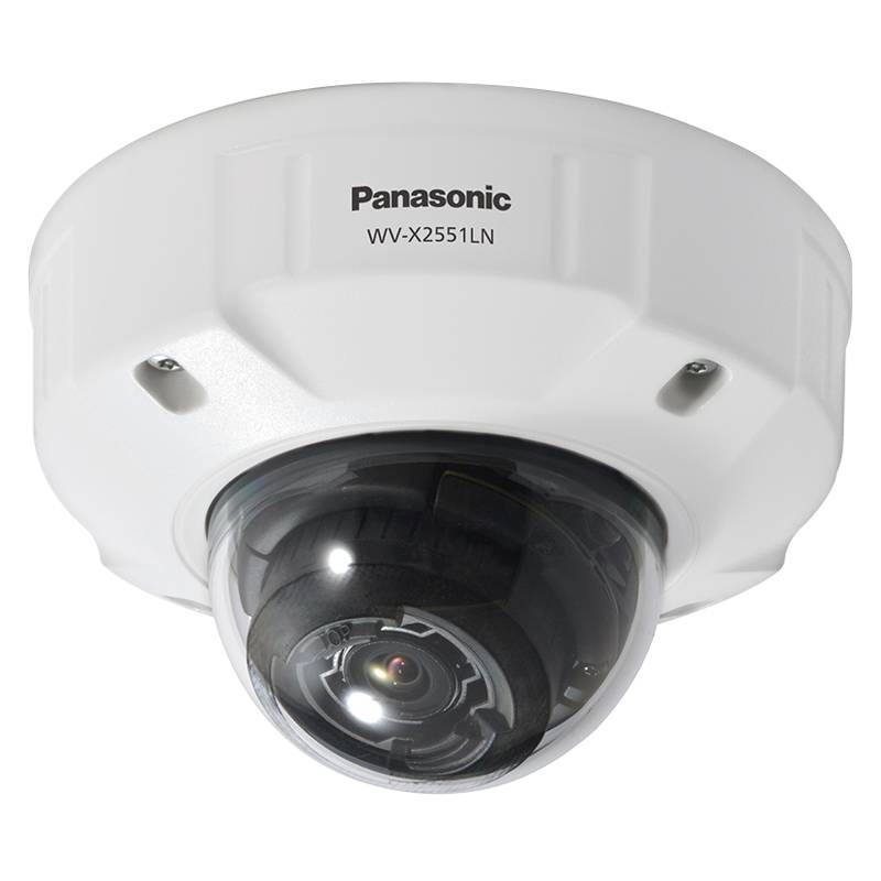 I-PRO WV-X2551LN - Vandalismussichere Fixkuppel-Netzwerkkamera für Außenbereiche (1/2.8" CMOS | IR-LED-Beleuchtung |