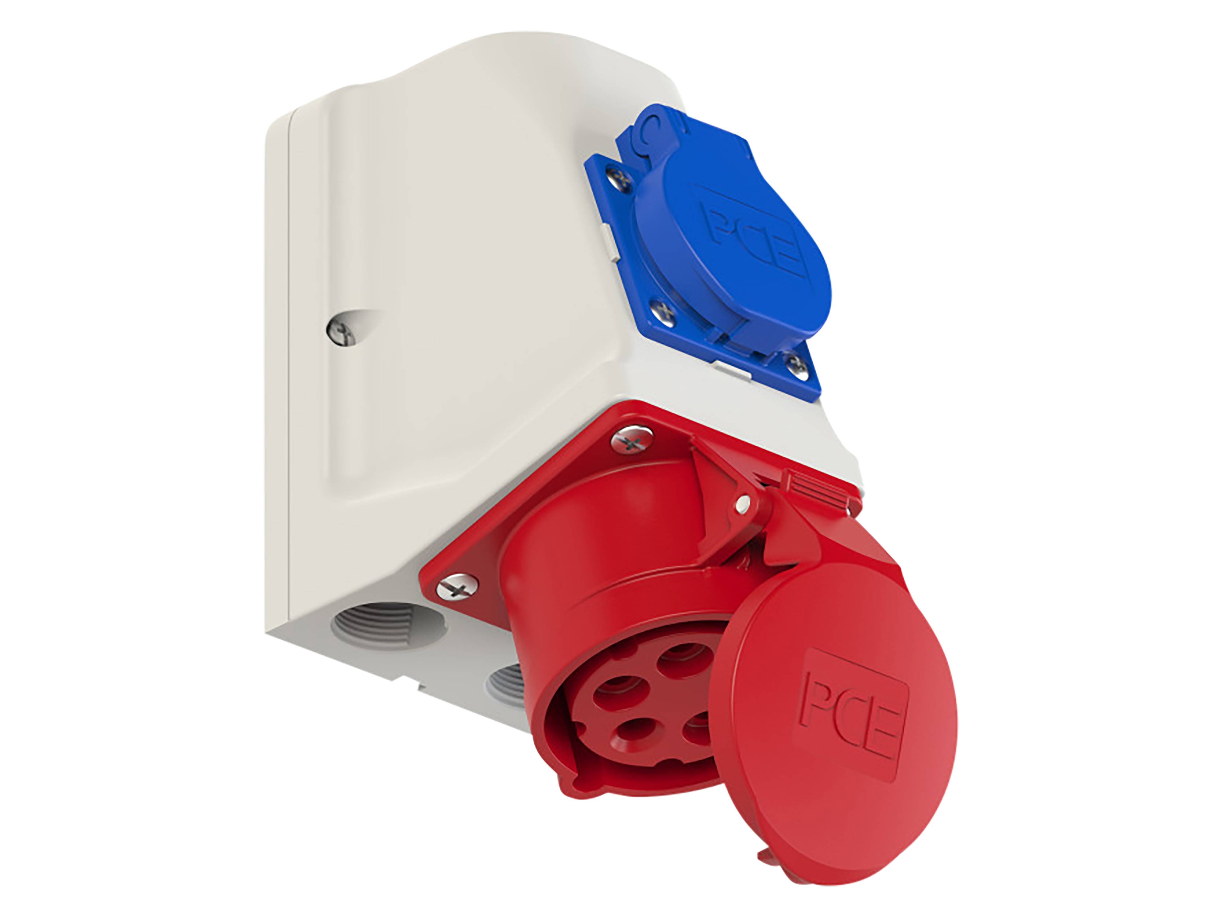 PCE CEE-Wandsteckdose Steckdose, 5-polig, 16 A, 230/400 V, IP44