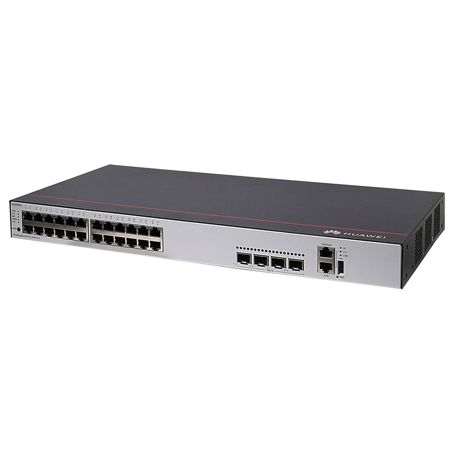 HUAWEI CloudEngine S5735-L24P4X-A - 24-Port Switch (24x Ethernet 10/100/1000 | 4x 10 GE SFP+ | 1U HE | PoE+)