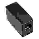 INTOS ELECTRONIC InLine Modular Kupplung (RJ12 Buchse auf RJ12 Buchse) - in schwarz
