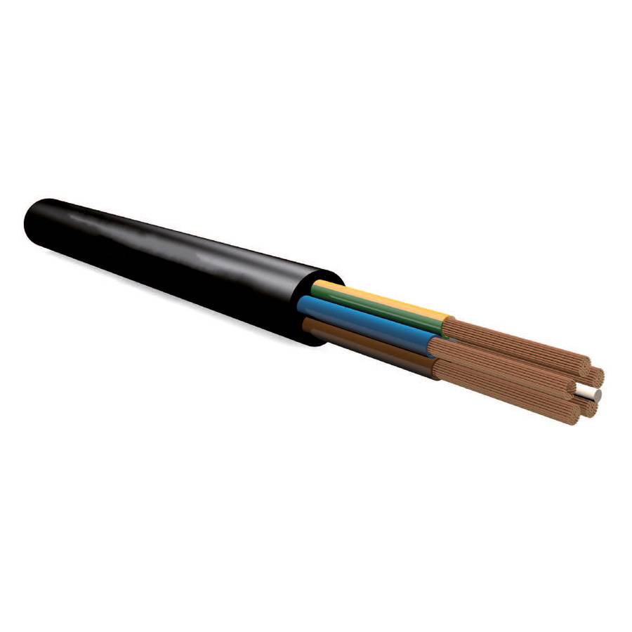 MEGATECH TITANEX Gummischlauchleitung (H07RN-F 3G1,5 | METERWARE) - in schwarz