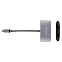 KRAMER KDock-1 - USB-C Hub Multiport Adapter (4K@30Hz | USB-C male / HDMI female | 1x USB 2.0/3.0 female / 1x USB-C KRAMER KDock-1 - USB-C Hub Multiport Adapter (4K@30Hz | USB-C male / HDMI female | 1x USB 2.0/3.0 female / 1x USB-C