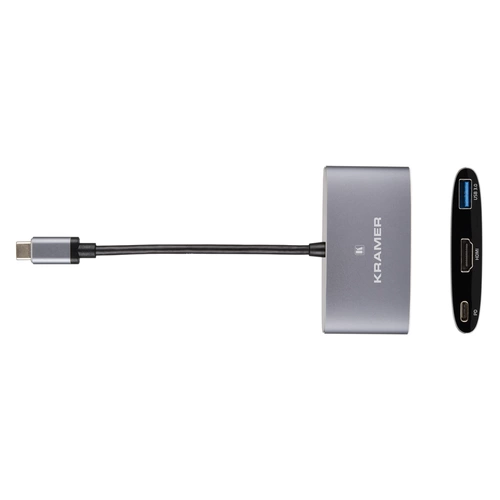 KRAMER KDock-1 - USB-C Hub Multiport Adapter (4K@30Hz | USB-C male / HDMI female | 1x USB 2.0/3.0 female / 1x USB-C KRAMER KDock-1 - USB-C Hub Multiport Adapter (4K@30Hz | USB-C male / HDMI female | 1x USB 2.0/3.0 female / 1x USB-C