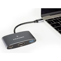KRAMER KDock-1 - USB-C Hub Multiport Adapter (4K@30Hz | USB-C male / HDMI female | 1x USB 2.0/3.0 female / 1x USB-C KRAMER KDock-1 - USB-C Hub Multiport Adapter (4K@30Hz | USB-C male / HDMI female | 1x USB 2.0/3.0 female / 1x USB-C