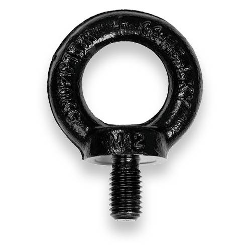 SAFETEX Ringschraube "Blackline" nach DIN 580 (WLL 140kg | Ø M6 | Material aus C15E) - schwarz