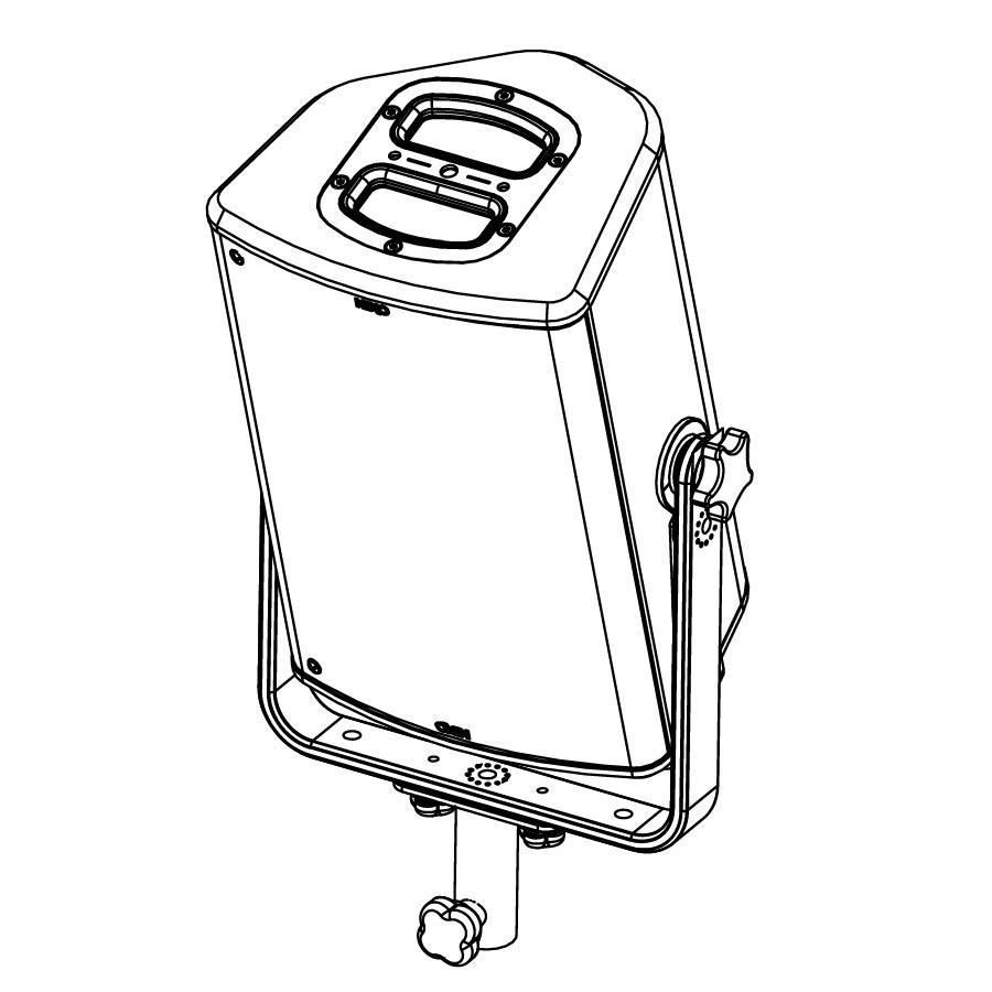 NEXO PNT-VBRK8 - Vertikaler Flugrahmen für P8 Lautsprechersysteme - in schwarz