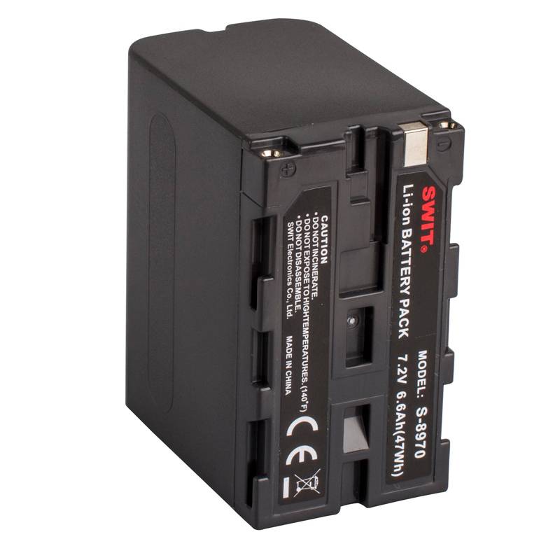 SWIT ELECTRONICS S-8970 - Li-Ionen Akku passend für Sony L-Serie (7.2V | 47Wh | 6.600mAh | NP-F Mount) - in schwarz