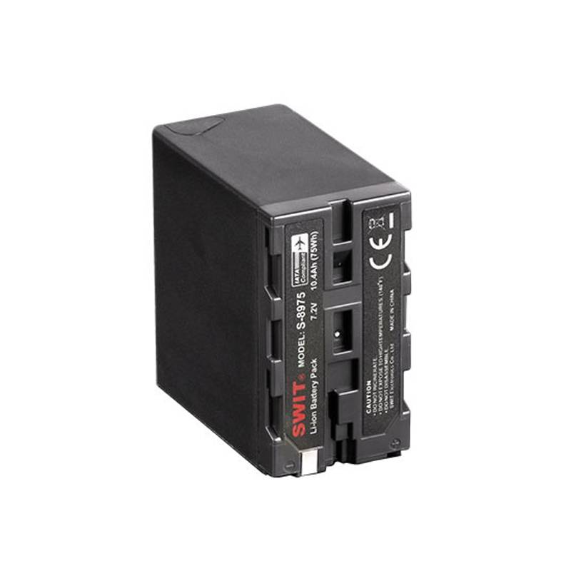 SWIT ELECTRONICS S-8975 - Li-Ionen Akku passend für Sony L-Serie (7.2V | 75Wh | 10.400mAh | Ladestandanzeige | NP-F