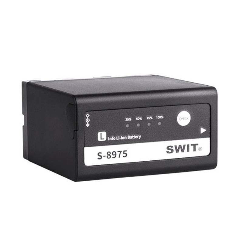 SWIT ELECTRONICS S-8975 - Li-Ionen Akku passend für Sony L-Serie (7.2V | 75Wh | 10.400mAh | Ladestandanzeige | NP-F