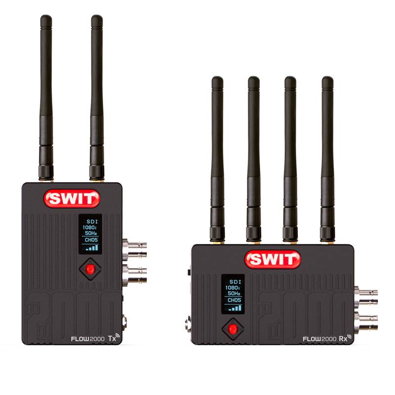 SWIT ELECTRONICS FLOW2000 - FULL-HD Wireless Videoübertragungssystem mit Receiver & Transmitter (3G-SDI & HDMI | bis