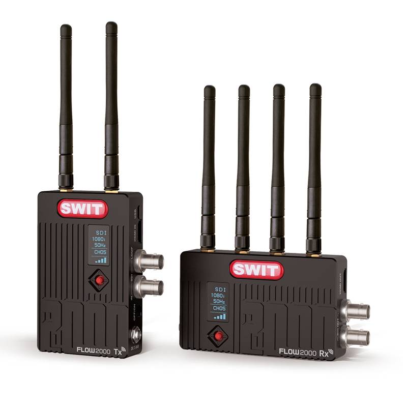 SWIT ELECTRONICS FLOW2000 - FULL-HD Wireless Videoübertragungssystem mit Receiver & Transmitter (3G-SDI & HDMI | bis