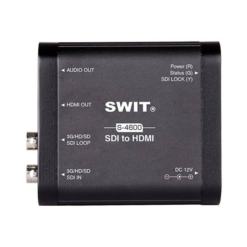 SWIT ELECTRONICS S-4600 - Heavy Duty 3G-SDI zu HDMI Mini-Konverter - in schwarz