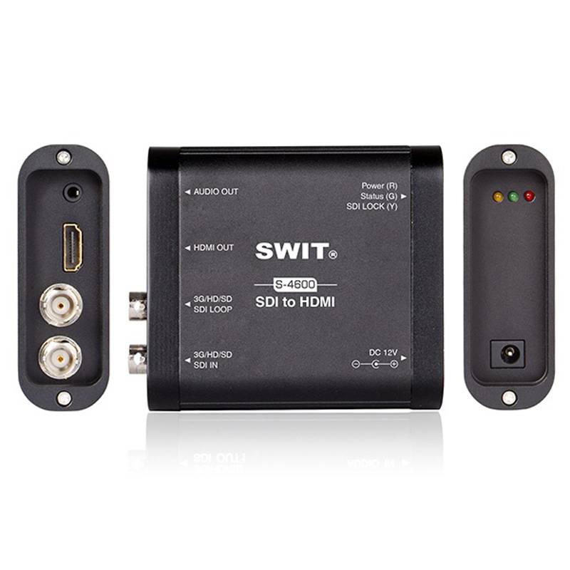 SWIT ELECTRONICS S-4600 - Heavy Duty 3G-SDI zu HDMI Mini-Konverter - in schwarz