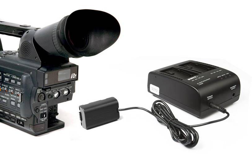 SWIT ELECTRONICS S-7500P - Panasonic Dummy Akku mit DC-Stecker und Pole-Tap - in schwarz
