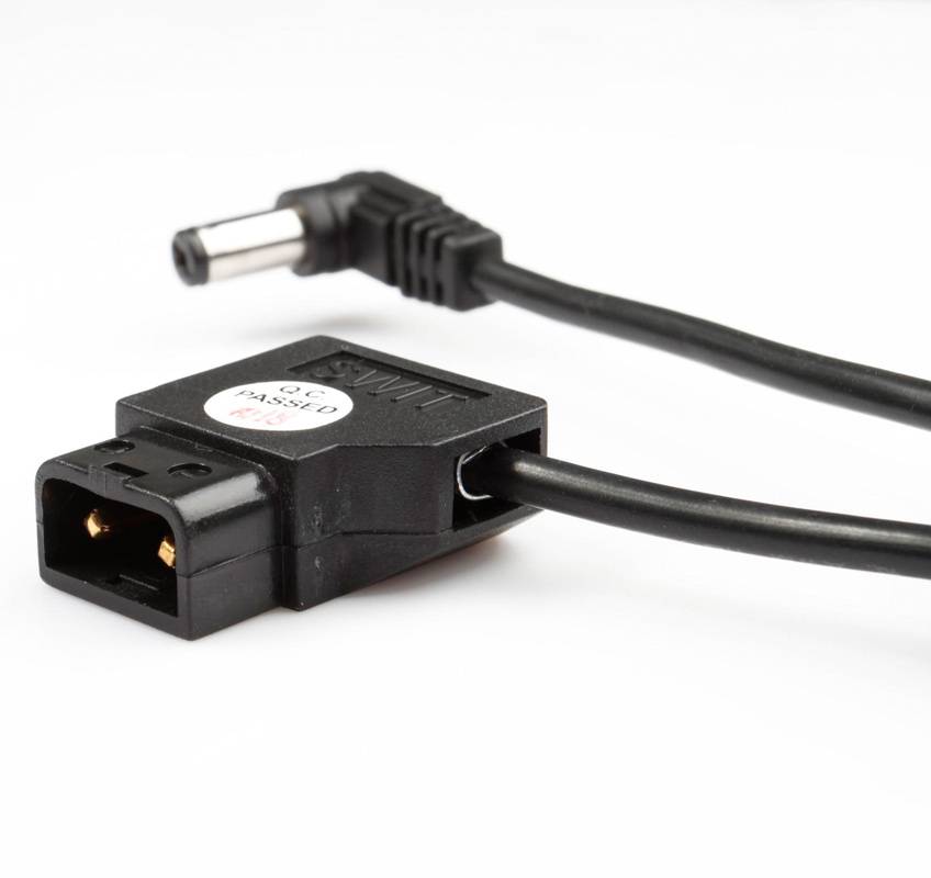 SWIT ELECTRONICS S-7104 - DC-Anschlusskabel (D-Tap auf 5,5mm 2-pin Pole-Tap | Länge: 1,00m) - in schwarz