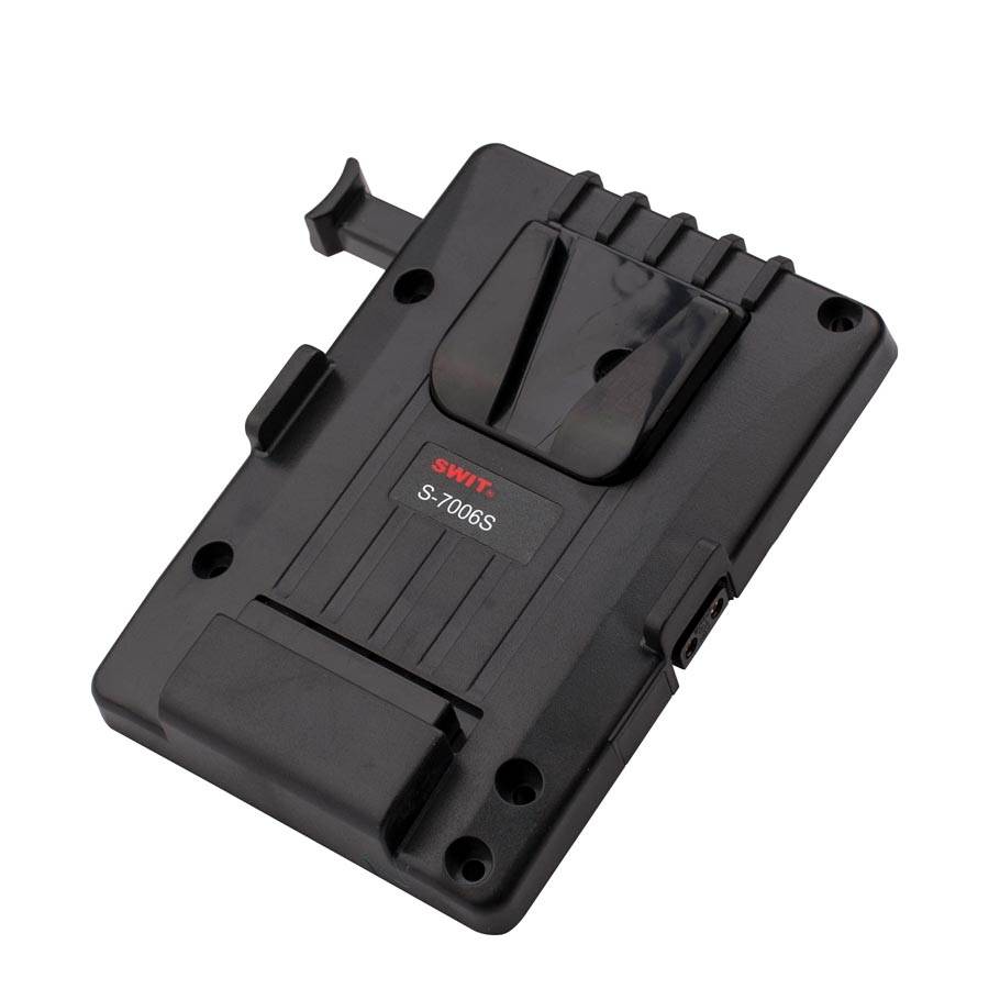 SWIT ELECTRONICS S-7006S - V-Mount Akkuplatte passend für SWIT S-1073F | S-1073H | CM-S73H Monitore (2-pin DC-Anschluss)