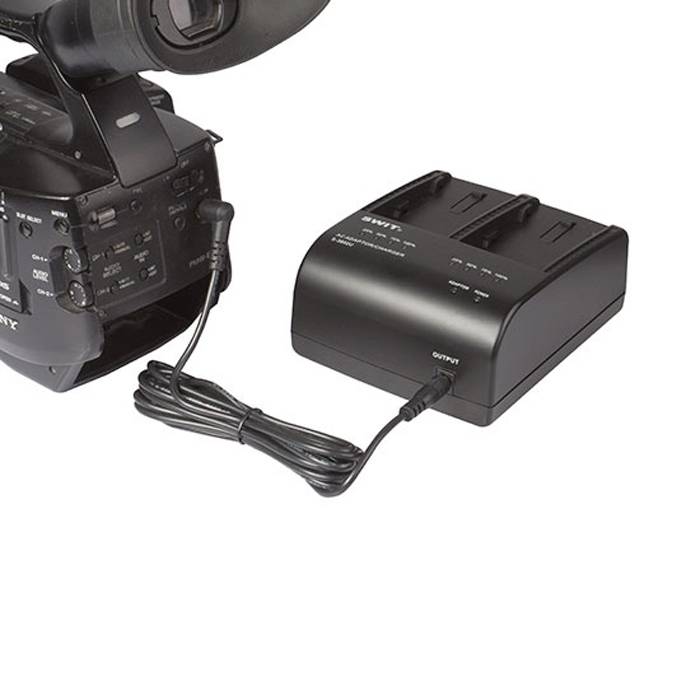 SWIT ELECTRONICS S-3602U - Dual-Ladegerät & Adapter für SWIT LB-SU75 | LB-SU98 und SONY BP-U Series (Ladestrom 2x 2A |