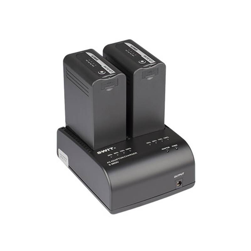SWIT ELECTRONICS S-3602U - Dual-Ladegerät & Adapter für SWIT LB-SU75 | LB-SU98 und SONY BP-U Series (Ladestrom 2x 2A |