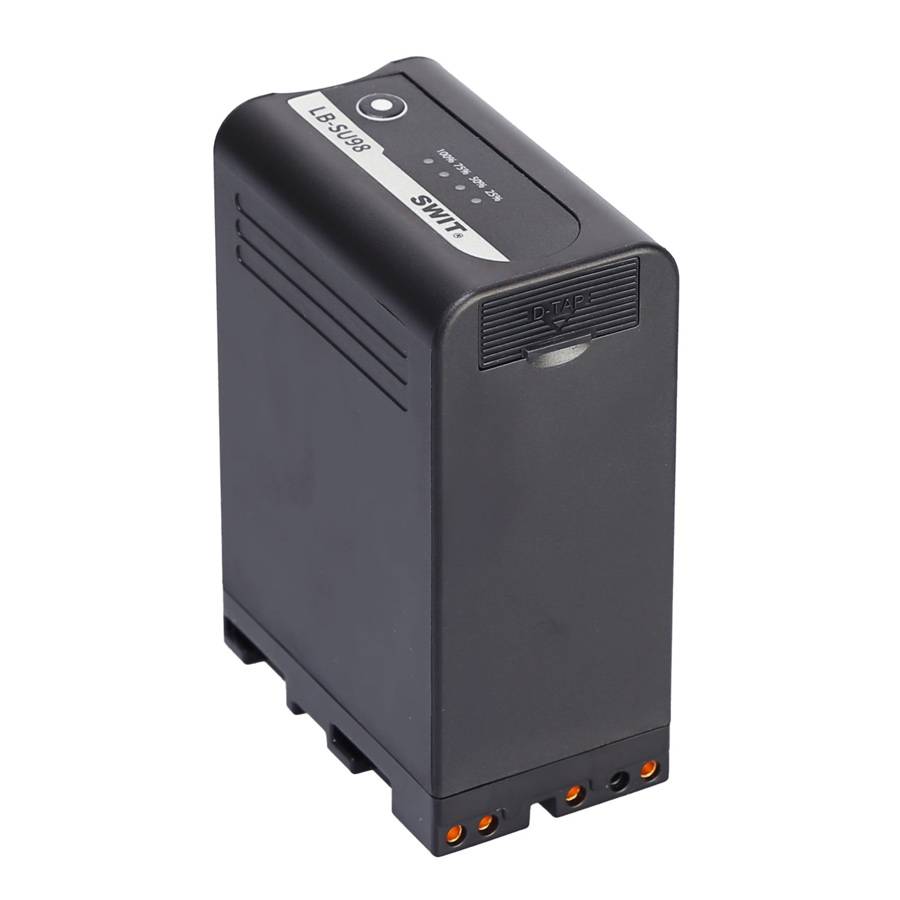 SWIT ELECTRONICS LB-SU98 - Li-Ionen Akku passend für SONY PXW-Serie (14.4V | 98Wh | 6.800mAh | Ladestandanzeige | D-Tap)