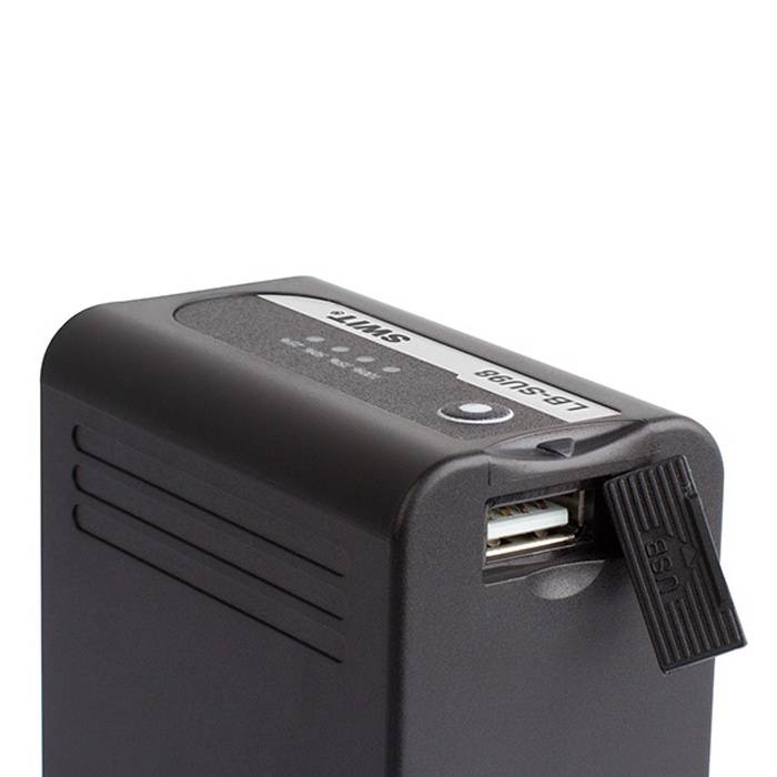 SWIT ELECTRONICS LB-SU98 - Li-Ionen Akku passend für SONY PXW-Serie (14.4V | 98Wh | 6.800mAh | Ladestandanzeige | D-Tap)