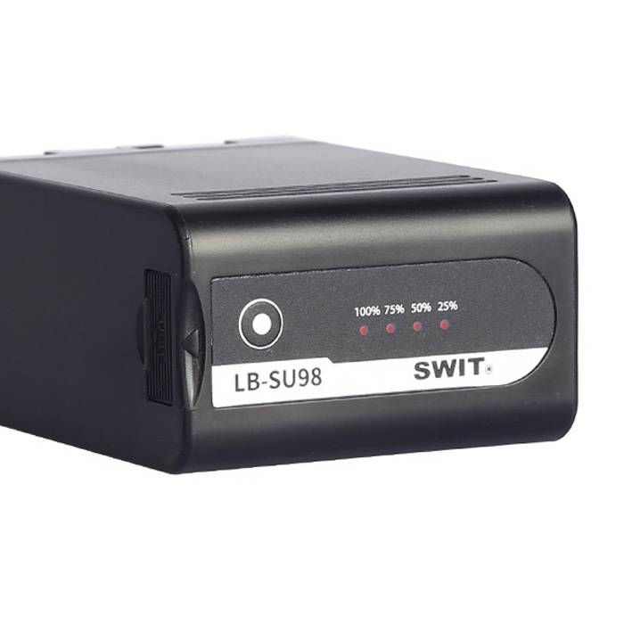 SWIT ELECTRONICS LB-SU98 - Li-Ionen Akku passend für SONY PXW-Serie (14.4V | 98Wh | 6.800mAh | Ladestandanzeige | D-Tap)