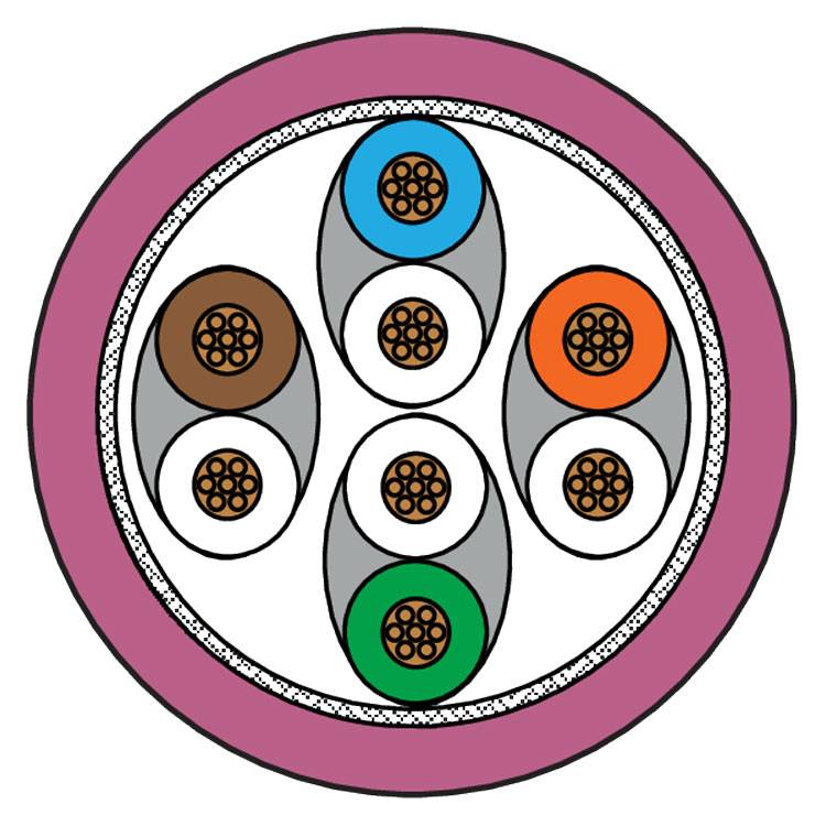 METZ CONNECT 1308451502-E - Patchkabel Cat.6A (2x RJ45-Stecker | AWG 26/7 | LSOH | Länge 1,50m) - in violett/schwarz