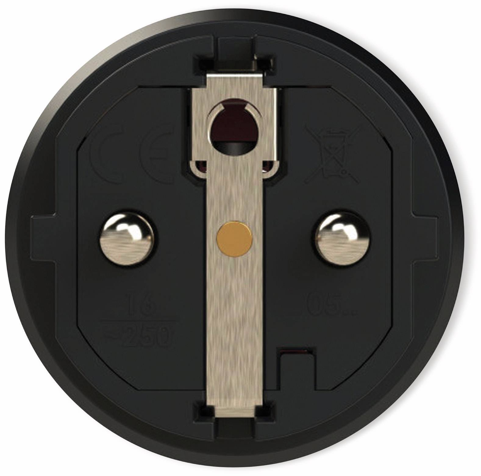PCE 05721-sr Schutzkontaktstecker 250V Schwarz/Rot IP54