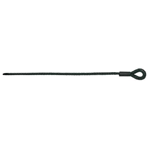 SAFETEX Anschlagseil „Blackline“ nach EN 12385-4 mit einseitiger Kausche (DGUV bis 60,0kg | Seil-Ø 4,00mm | Konstruktion
