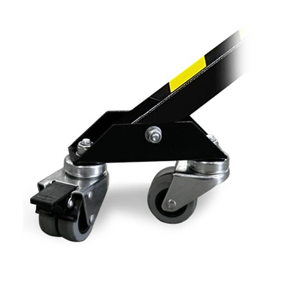 GUIL R2-710 - Radadapter-Set mit 3 Schwenkrädern mit Bremsen (geeignet für Teleskop-Lift ELC-710) - in schwarz