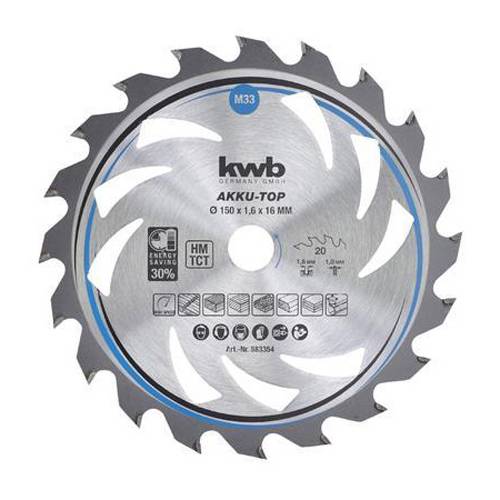 EINHELL 49583359 - Hartmetall Sägeblatt für Handkreissägen (150 x 1,6 x 16mm | 20 Zähne)