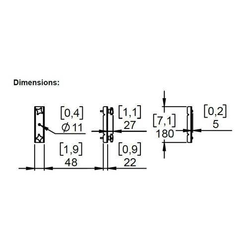 NEXO IDU-TCBRK84 - Adapter für Bügelschelle für ID84 | ID84L