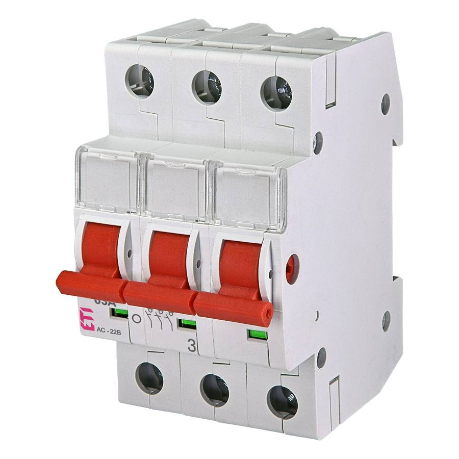 ETI 002423314 - Kipphebel-Einbauschalter SV 363 3p 63A (400V | 63A | 3-polig | IP20)